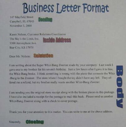 Business Letter 1