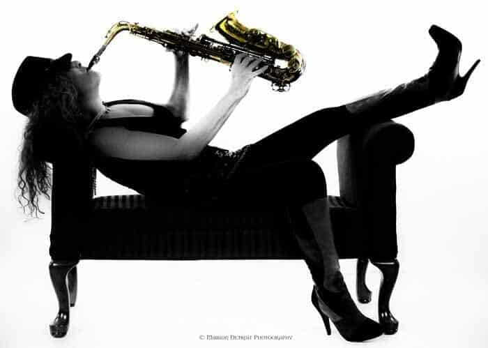 Kat O Sax in chair 002