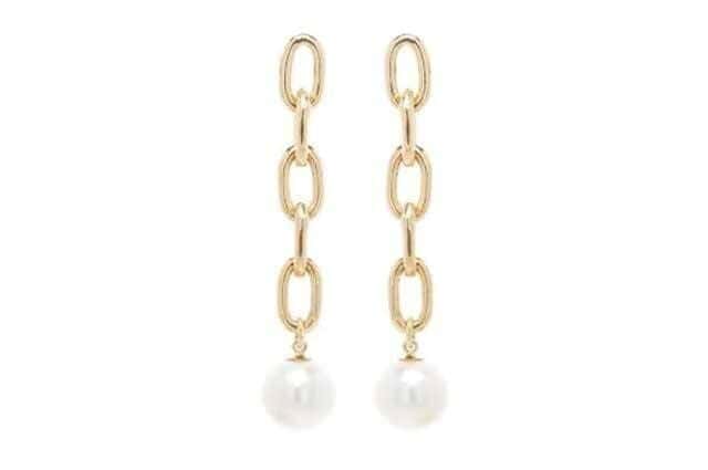 Link pearl earrings