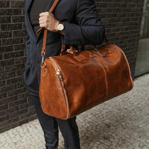 Von Baer Grand Leather Garment Bag