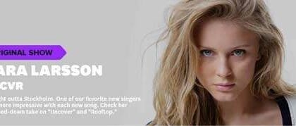 ZARA LARSSON veveo banner