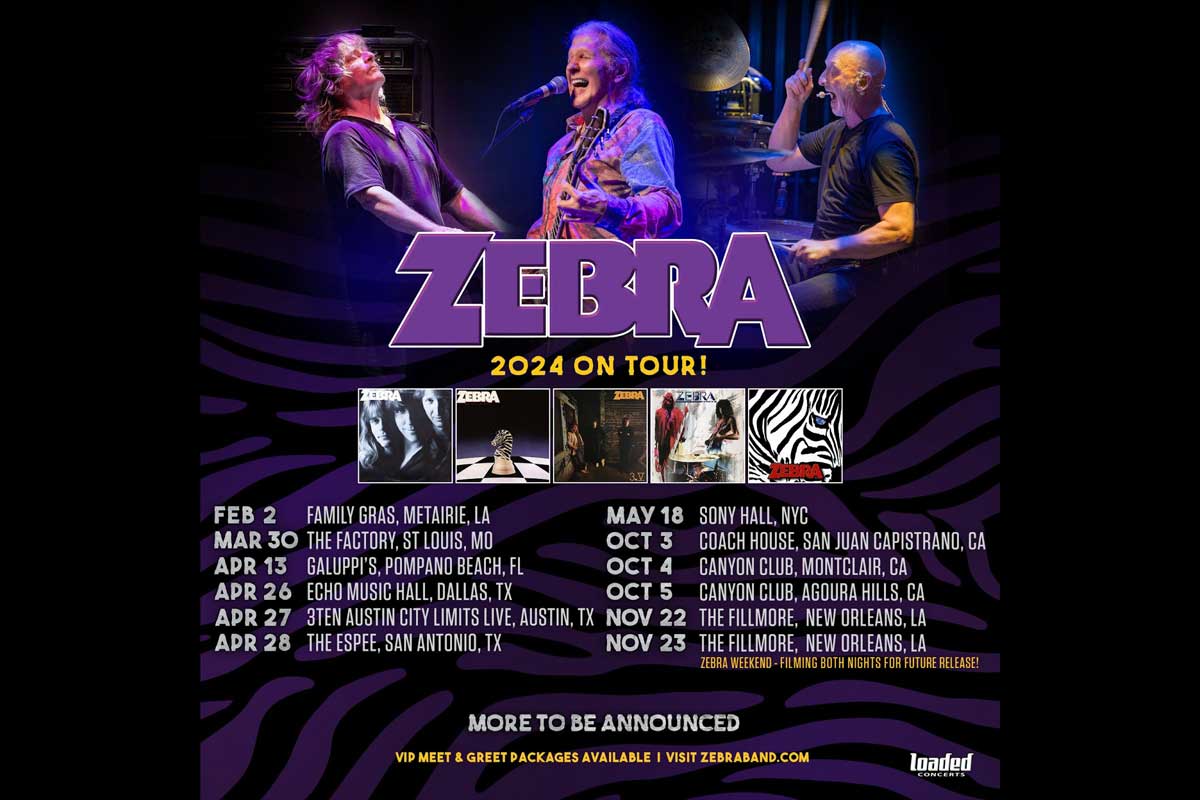 Zebra Is Back On Tour In 24’ Plus A New Album, ReIssue Of Their First