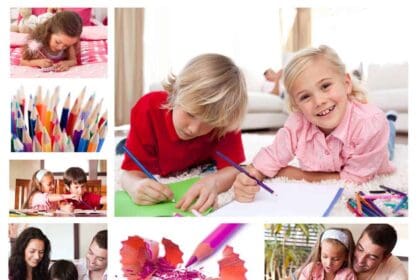 collage children coloring