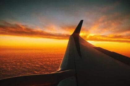 flight sunset red clouds 1 1