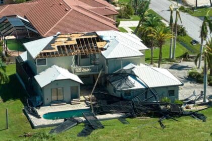 hurricane ian destroyed house florida residential area natural disaster its consequences