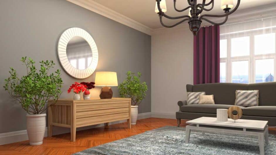 illustration living room interior