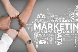 marketing digital technology business concept