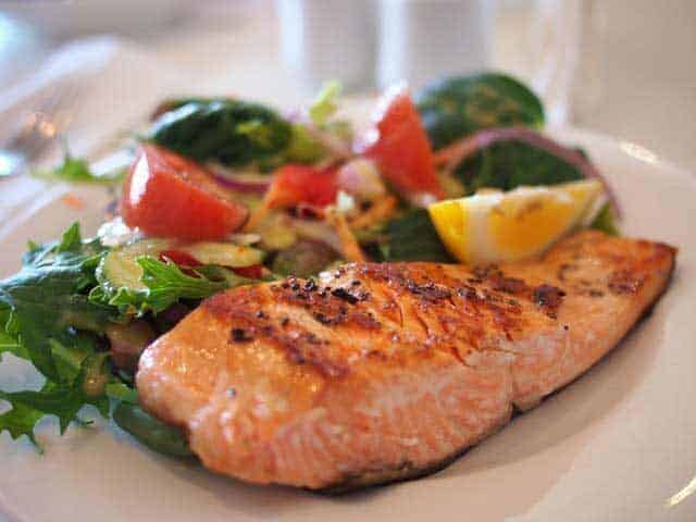 salmon dish food meal 46239