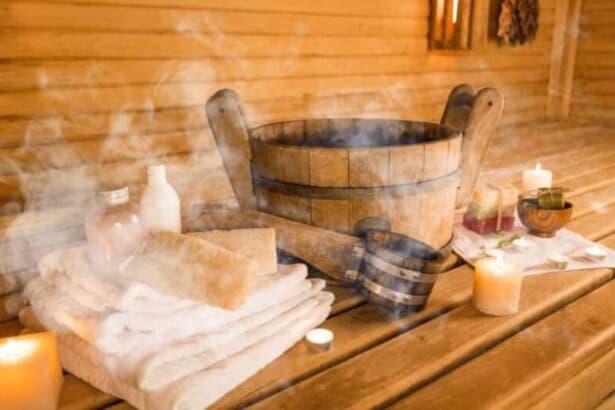 sauna sauna accessories interior background