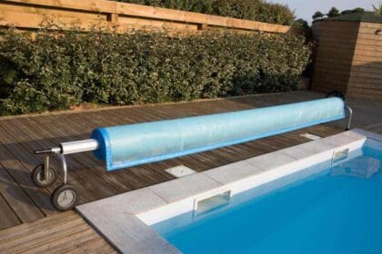 swimming pool cover detail protection heat water
