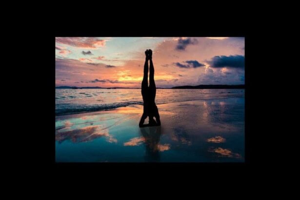 yoga stand in hands silhouette 2149407 640