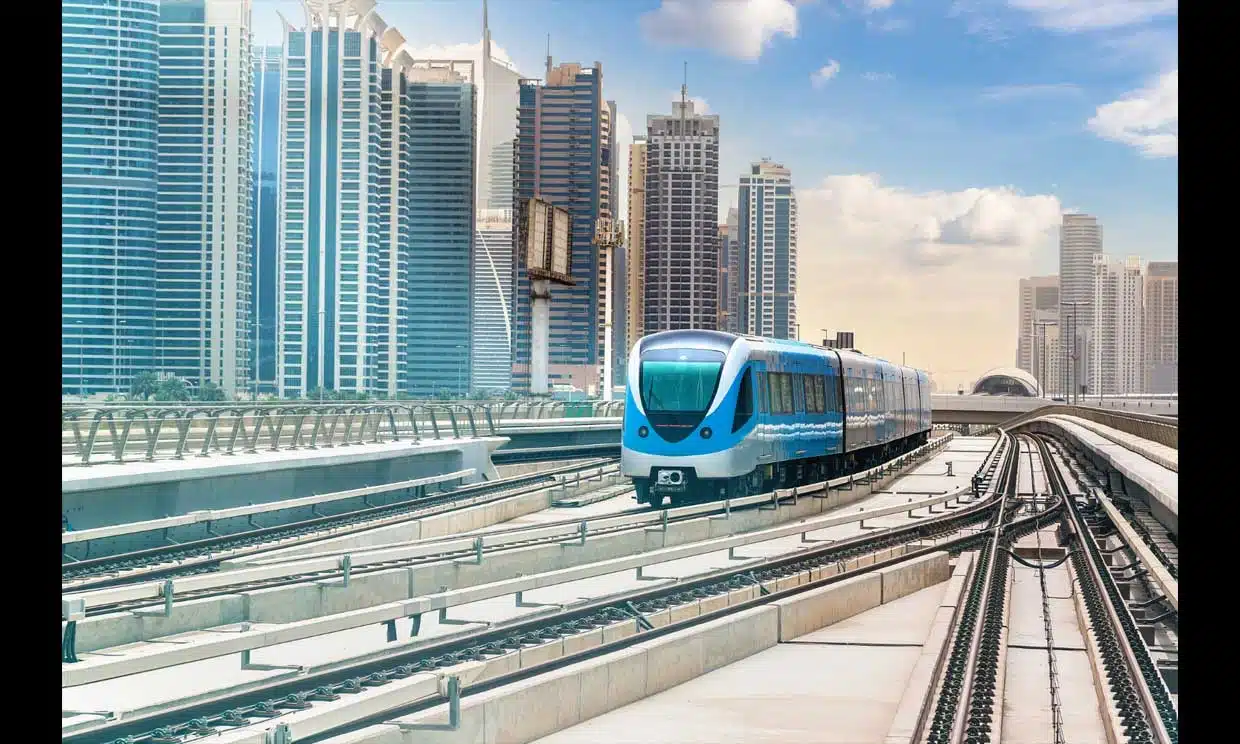 dubai metro railway united arab emirates