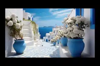 santorini island landscape