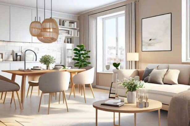 Stylish scandinavian living room