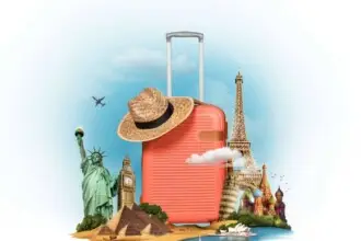 Travel concept with baggage