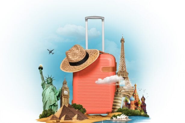 Travel concept with baggage