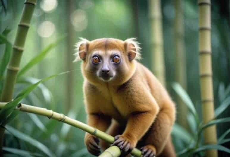 golden bamboo lemur scaled