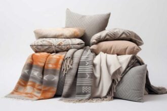 set of blankets and pillows