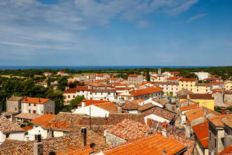 View of Valle Bale in Istria