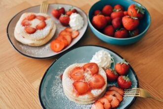 Strawberry pancakes