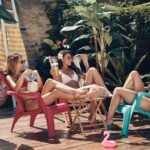 Attractive young women in swimwear