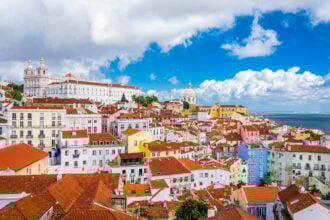 Lisbon, Portugal City Skyline