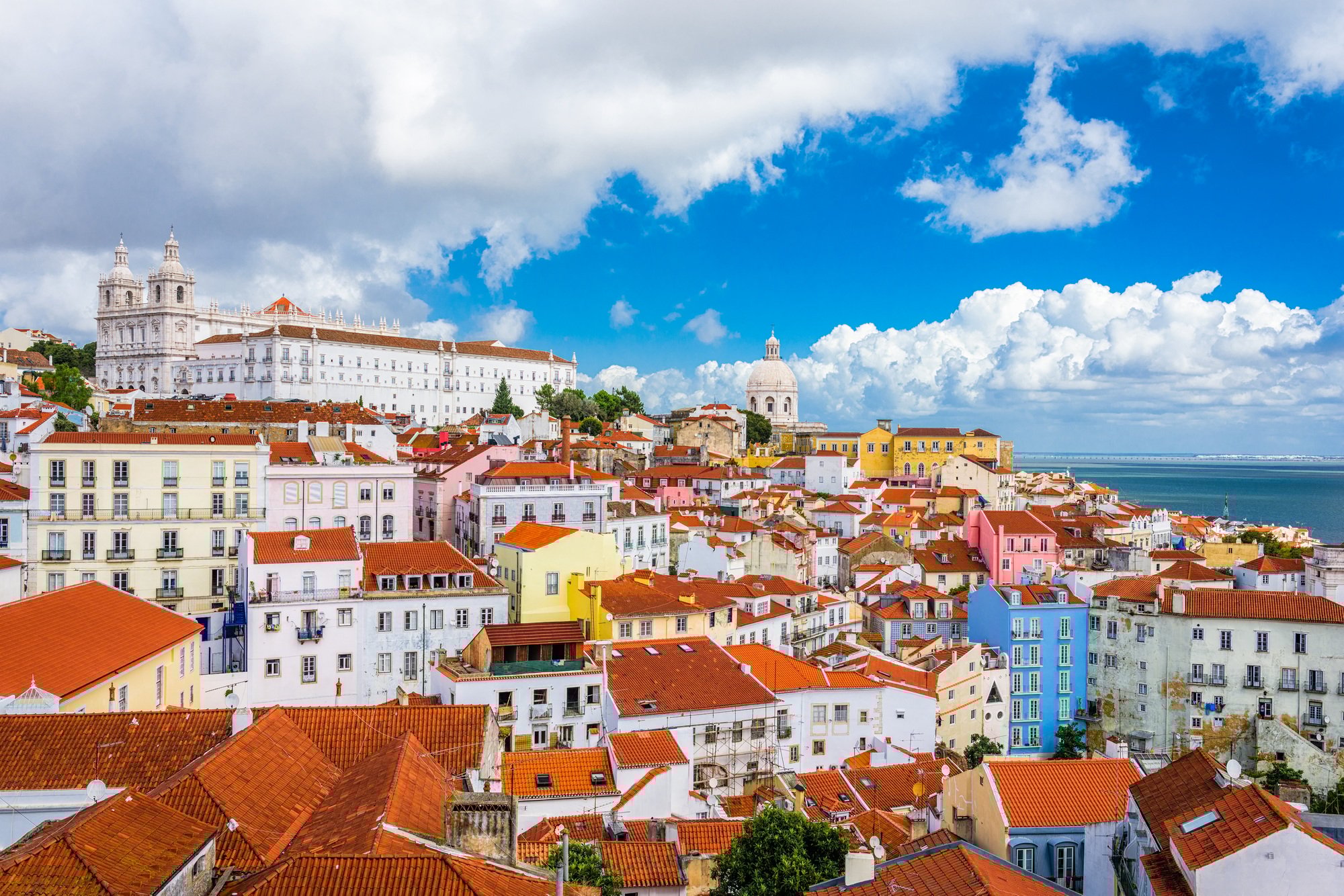 Lisbon, Portugal City Skyline