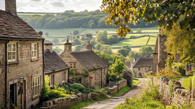 A beautiful stone cottage in the countryside