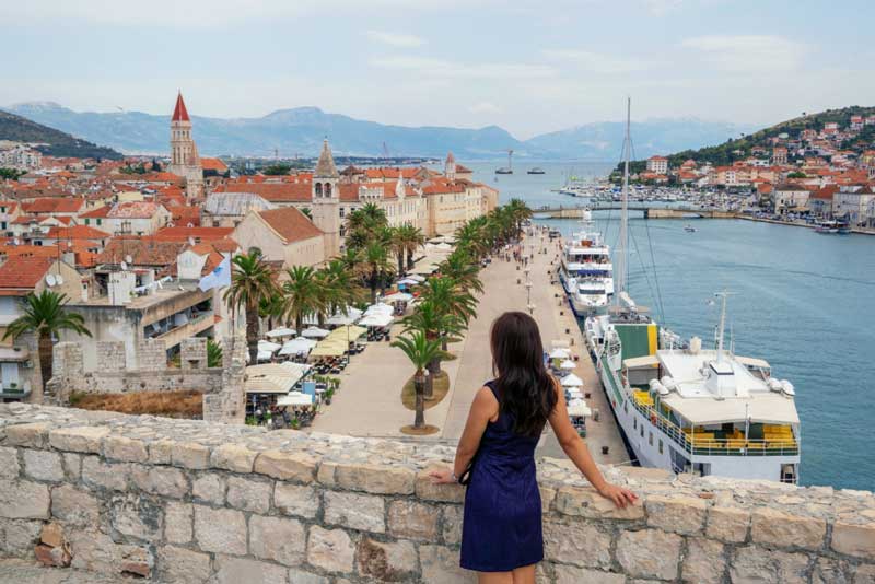 Old town of Trogir in Dalmatia Croatia Europe