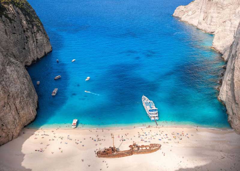 Zakynthos island in Greece